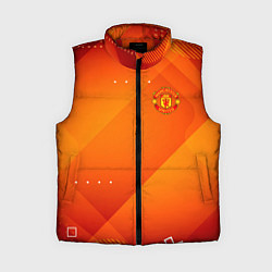 Женский жилет Manchester united Абстракция спорт, цвет: 3D-красный