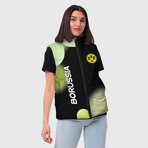 Женский жилет Боруссия Абстракция / 3D-Черный – фото 3