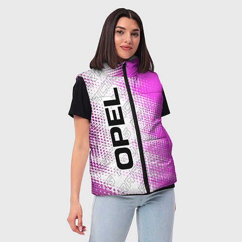 Женский жилет Opel pro racing: по-вертикали / 3D-Черный – фото 3