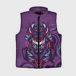 Женский жилет Японский стиль- узорная маска, цвет: 3D-светло-серый