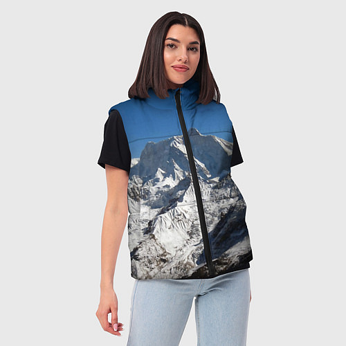 Женский жилет Канченджанга, Гималаи, 8 586 м / 3D-Черный – фото 3