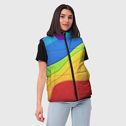 Женский жилет Семь цветов радуги, цвет: 3D-черный — фото 2