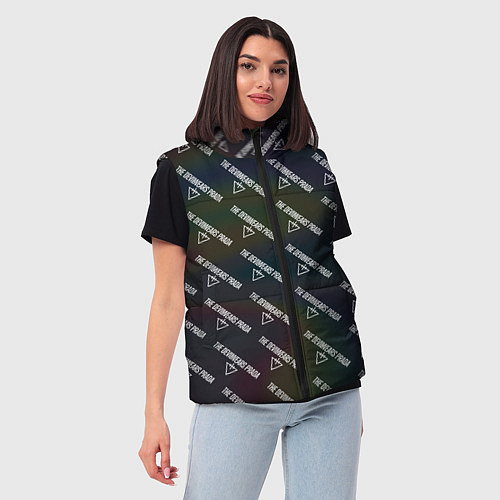 Женский жилет The Devil wears prada pattern / 3D-Красный – фото 3