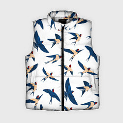 Женский жилет Ласточки парят в небе