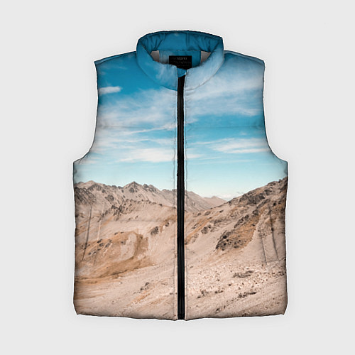 Женский жилет Небо и песок / 3D-Светло-серый – фото 1