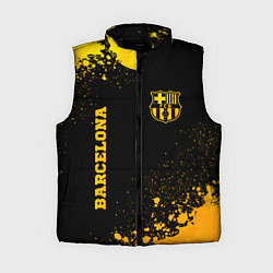 Женский жилет Barcelona - gold gradient: надпись, символ, цвет: 3D-черный