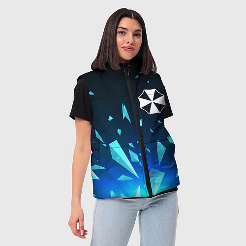 Женский жилет Resident Evil взрыв частиц / 3D-Черный – фото 3