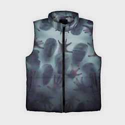 Женский жилет Scary faces trying to get out, цвет: 3D-светло-серый