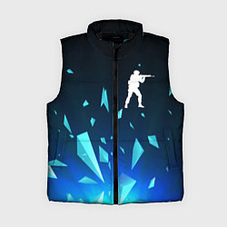Женский жилет Counter Strike взрыв частиц, цвет: 3D-черный