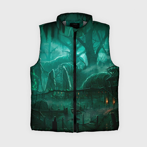 Женский жилет Причал у болота / 3D-Светло-серый – фото 1