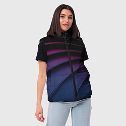 Женский жилет Спиральные тёмные пластины, цвет: 3D-красный — фото 2