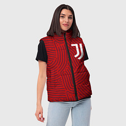 Женский жилет Juventus отпечатки, цвет: 3D-красный — фото 2