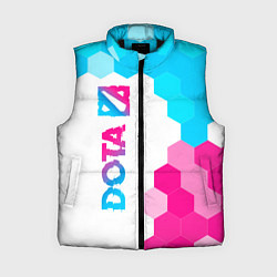 Женский жилет Dota neon gradient style: по-вертикали, цвет: 3D-черный