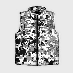 Женский жилет Городской пиксель камуфляж, цвет: 3D-светло-серый