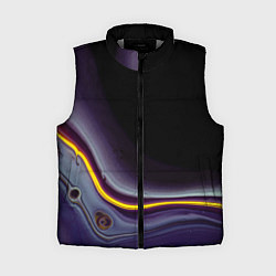 Женский жилет Фиолетовые краски во тьме