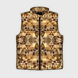 Женский жилет Мозаичный абстрактный, цвет: 3D-светло-серый