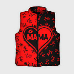 Женский жилет Мама в сердце, цвет: 3D-красный