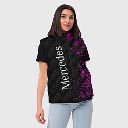 Женский жилет Mercedes pro racing: по-вертикали, цвет: 3D-черный — фото 2