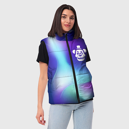 Женский жилет FNAF northern cold / 3D-Черный – фото 3