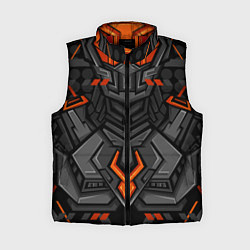 Женский жилет Красно-черный робот, цвет: 3D-красный