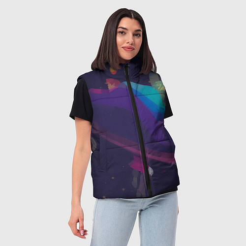 Женский жилет Инопланетный космо-ковбой / 3D-Черный – фото 3