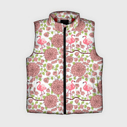Женский жилет Фламинго и лотосы