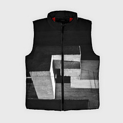 Женский жилет Белые блоки в тьме