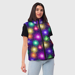 Женский жилет Праздничный салют - фейерверк, цвет: 3D-светло-серый — фото 2
