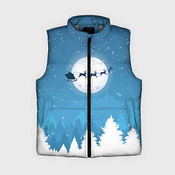 Женский жилет Новогодняя сказка дед мороз