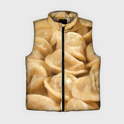 Женский жилет Пельмени, цвет: 3D-светло-серый