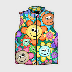 Женский жилет Ромашки - смайлы