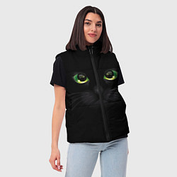 Женский жилет Черную кошку совсем не интересует, цвет: 3D-красный — фото 2