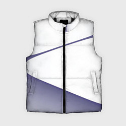 Женский жилет Абстрактный белый и фиолетовый паттерн