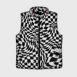 Женский жилет Пластика шахматной доски, цвет: 3D-красный