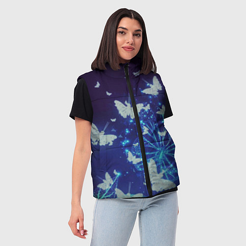 Женский жилет Сумеречный мир / 3D-Светло-серый – фото 3