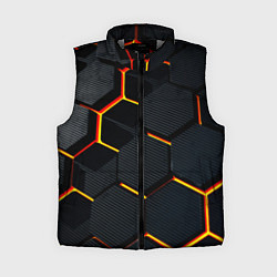 Женский жилет Плиты стиль соты киберпанк