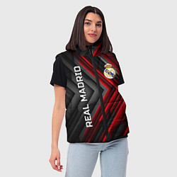 Женский жилет Real Madrid art, цвет: 3D-светло-серый — фото 2