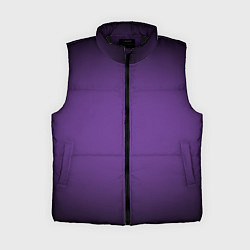 Женский жилет Оттенок индиго в черной виньетке, цвет: 3D-черный