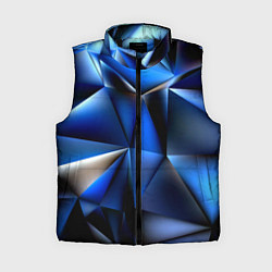 Женский жилет Polygon blue abstract