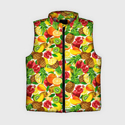 Женский жилет Fruit abundance, цвет: 3D-светло-серый