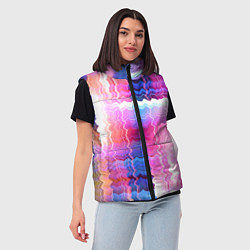 Женский жилет Абстрактные линии сайфай, цвет: 3D-красный — фото 2