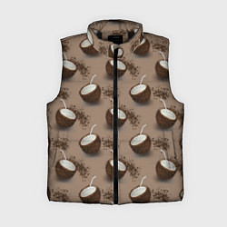Женский жилет Кокос и шоколад - паттерн
