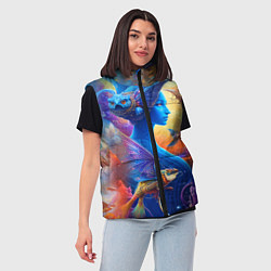 Женский жилет Синяя Фея, цвет: 3D-красный — фото 2