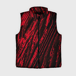 Женский жилет Красные полосы, цвет: 3D-красный