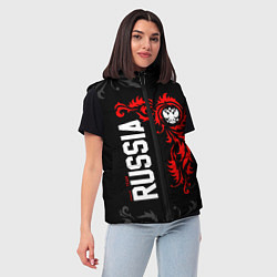 Женский жилет Сборная России - national team Russia, цвет: 3D-красный — фото 2