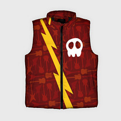 Женский жилет Babymetal гитары и молния, цвет: 3D-черный