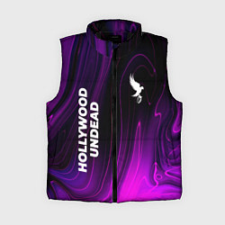 Женский жилет Hollywood Undead violet plasma, цвет: 3D-черный