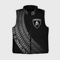 Женский жилет Lamborghini tire tracks, цвет: 3D-черный