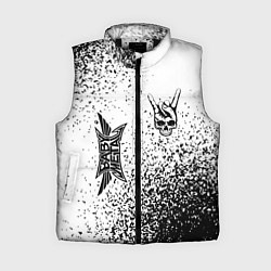 Женский жилет Babymetal и рок символ на светлом фоне, цвет: 3D-черный