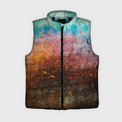 Женский жилет Разноцветные тени и краски